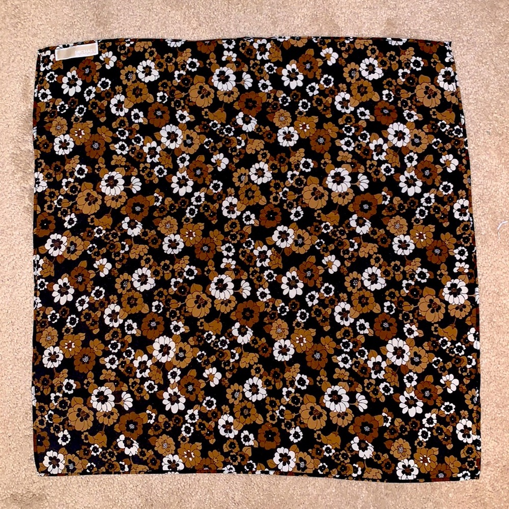 Michael Kors floral thin scarf